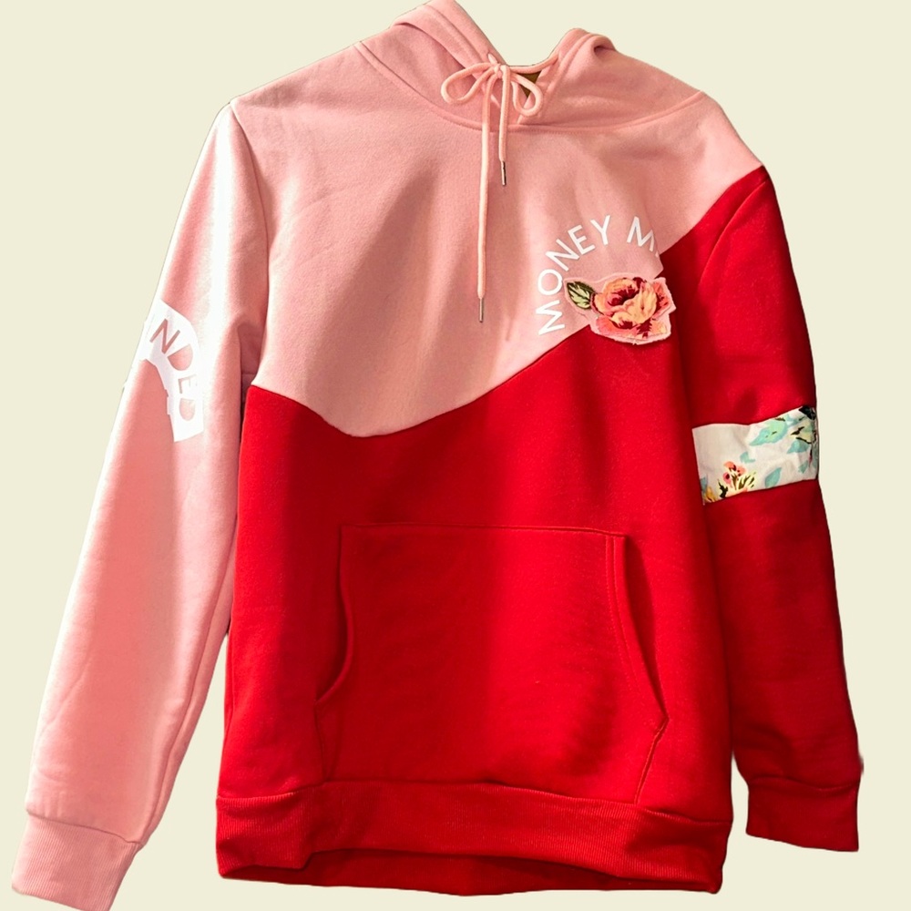 Red and Pink Hoodie